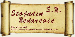 Stojadin Medarević vizit kartica